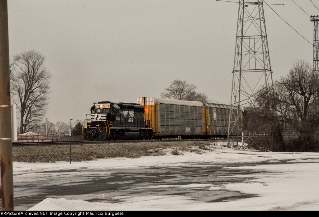 NS SD40-2 Locomotive in the yard